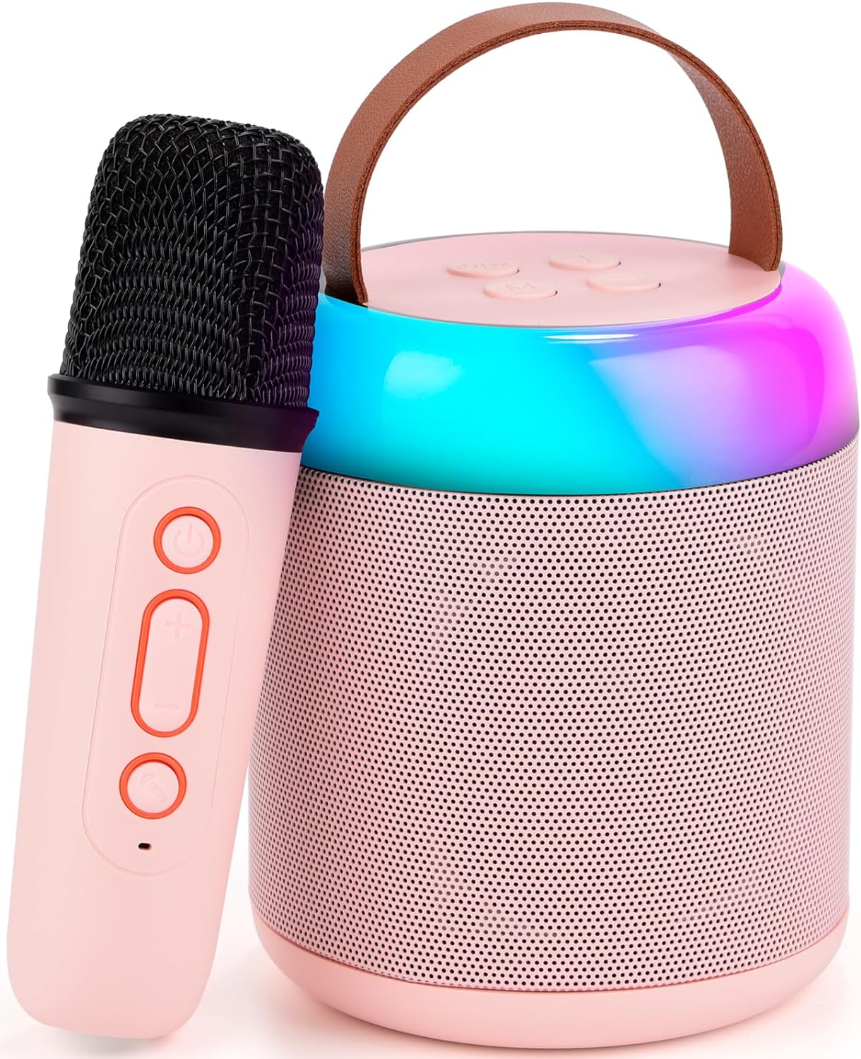Birthday Gifts Karaoke Machine Portable Bluetooth Speaker with Wireless Microphone - Bellso